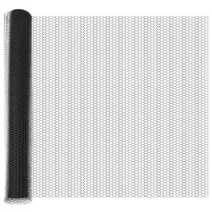 vidaXL Valla hexagonal con poste 25 x 1,4 m Acero recubierto de PVC