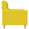 vidaXL Sof&aacute; de 3 plazas de tela amarillo claro 180 cm