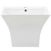 vidaXL Lavabo de pared de cer&aacute;mica blanco 500x450x410 mm