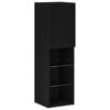 vidaXL Conjunto de mueble de TV 30,5 x 30 x 102 cm Roble Negro