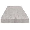 vidaXL Estante flotante de pared gris hormigón MDF 90x23,5x3,8 cm