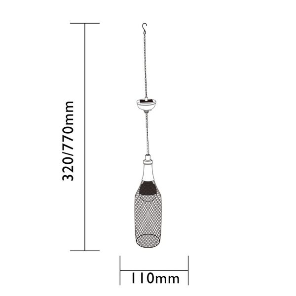 Luxform L&aacute;mpara LED solar de techo para jard&iacute;n Flamenco