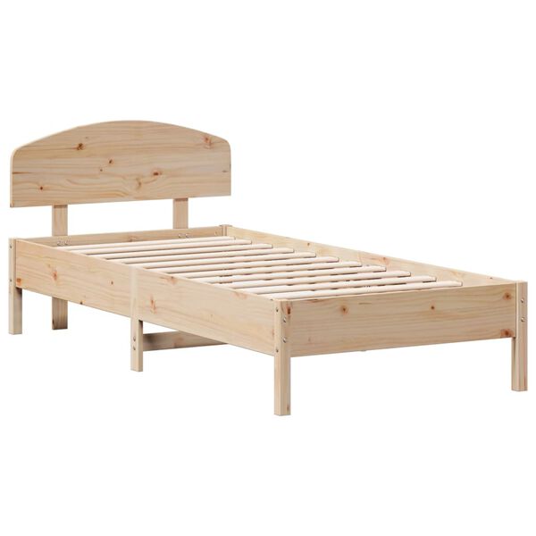 vidaXL Estructura de cama sin colch&oacute;n madera maciza de pino 90x200 cm