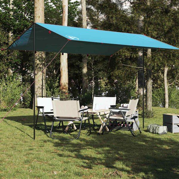vidaXL Lona de camping impermeable azul 400x294 cm