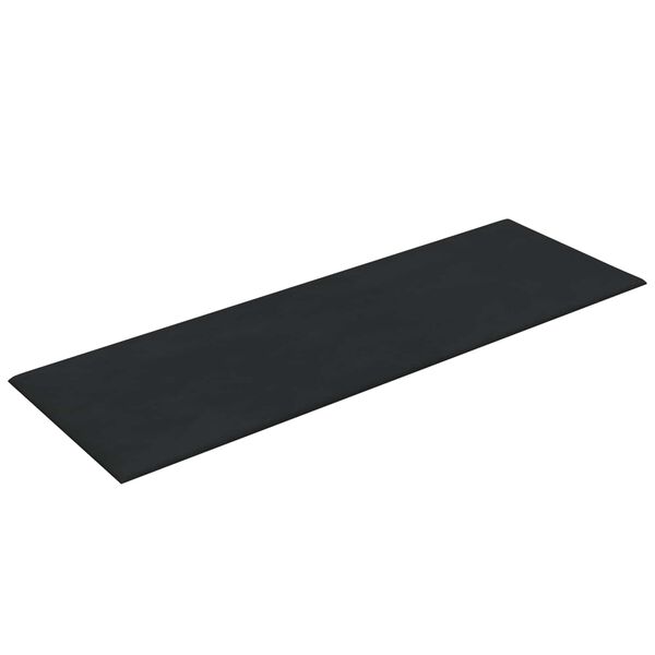 vidaXL Cabecero de Pared 12 pcs Negro 90 x 30 cm Terciopelo