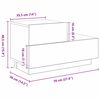 vidaXL Armario de Noche con caj&oacute;n Madera vieja 70 x 36 x 40,5 cm