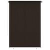 vidaXL Persiana enrollable de exterior 165(ancho)x230(alto)cm HDPE marr&oacute;n