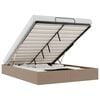 vidaXL Estructura cama otomana sin colch&oacute;n cappucino 140x200 cm