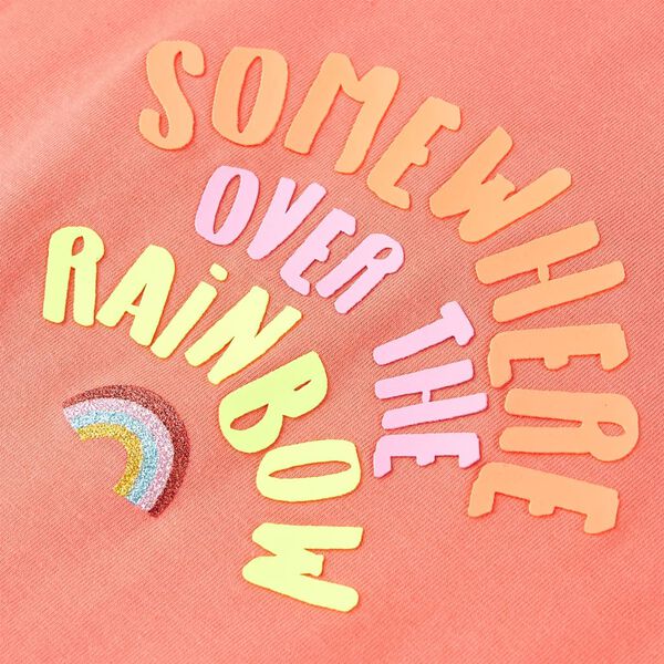 Camiseta infantil color coral 104