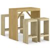 vidaXL Juego de bar de jard&iacute;n 5 piezas madera de pino impregnada
