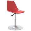 vidaXL Sillas de comedor giratorias 2 unidades PP rojo