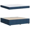 vidaXL Estructura de cama con colch&oacute;n Azul 200 x 200 cm tela