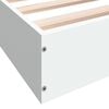 vidaXL Estructura de cama madera de ingeniería blanca 75x190 cm