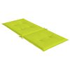 vidaXL Coj&iacute;n silla de jard&iacute;n respaldo alto 4 uds tela verde 120x50x3cm