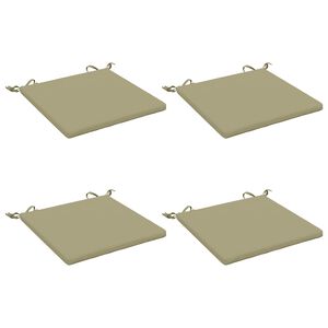 vidaXL Cojines de Asiento de 4 Piezas SOEST 4 uds. 100% Poli&eacute;ster