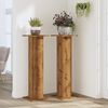 vidaXL Soportes para plantas 2 uds madera roble artisian 30x30x95 cm