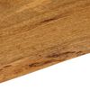 vidaXL Tablero de mesa borde natural madera maciza mango 60x60x2,5 cm
