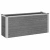 vidaXL Arriate elevado Gris 100 x 30 x 42 cm WPC y Aluminio