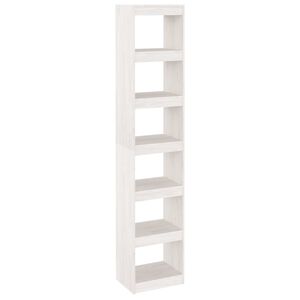 vidaXL Estanter&iacute;a/divisor de espacios madera pino blanco 40x30x199 cm