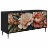vidaXL Mueble de TV BORNE 102 x 33 x 51 cm Roble Negro