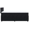 vidaXL Cama box spring con colch&oacute;n terciopelo negro 80x200 cm