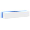 vidaXL Muebles de TV de pared con luces LED 2 uds blanco 80x35x31 cm