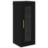 vidaXL Armario de pared Roble Negro 34,5 x 34 x 90 cm
