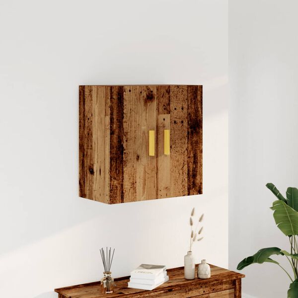 vidaXL Armario pared madera ingenier&iacute;a envejecida 60x31x60 cm