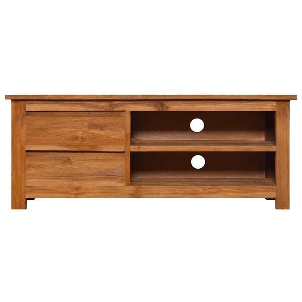 vidaXL Mueble para TV madera maciza de teca 100x30x40 cm