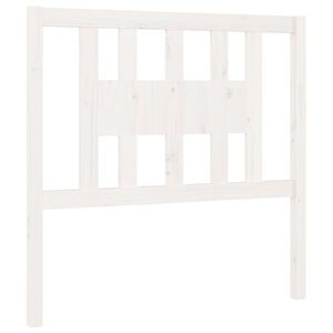 vidaXL Cabecero madera maciza de pino blanco 96x4x100 cm