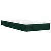 vidaXL Cama box spring con colch&oacute;n terciopelo verde oscuro 100x200 cm
