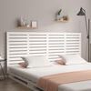 vidaXL Cabecero cama de pared madera maciza pino blanco 186x3x91,5 cm