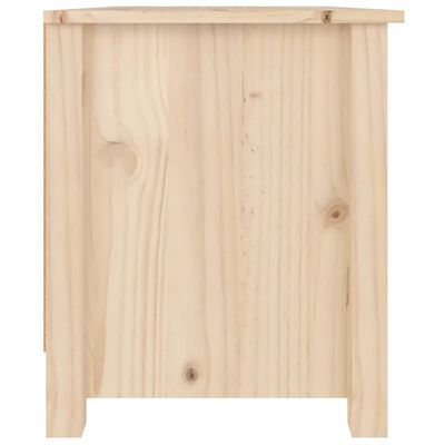 vidaXL Mueble zapatero de madera maciza de pino 70x38x45,5 cm