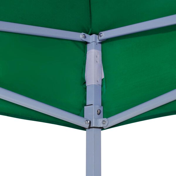 vidaXL Cenador plegable verde 3x3 m