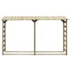 vidaXL Caseta para le&ntilde;a madera de pino impregnada 300x44x176 cm