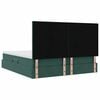 vidaXL Cama con almacenamiento Verde oscuro 200 x 200 cm Terciopelo