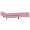 vidaXL Cama box spring sin colch&oacute;n rosa terciopelo 200x210 cm