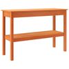 vidaXL Mesa Consola Marr&oacute;n cera 110 x 40 x 75 cm Pino macizo