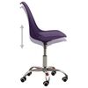 vidaXL Silla de comedor de cuero sint&eacute;tico morado