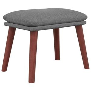 vidaXL Reposapi&eacute;s de tela gris claro 45x29,5x35 cm