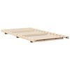 vidaXL Estructura de cama Marrón 80 x 220 cm Madera maciza de pino