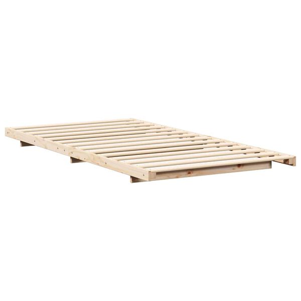 vidaXL Estructura de cama Marrón 80 x 220 cm Madera maciza de pino