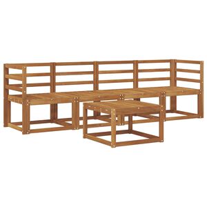 vidaXL Conjunto de sof&aacute;s de exterior 5 pcs Natural