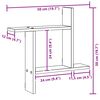 vidaXL Estantes pared 2 uds madera ingenier&iacute;a artisian 50x12x50 cm