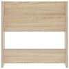 vidaXL Zapatero de pared madera contrachapada roble Sonoma 60x18x60 cm