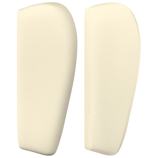 vidaXL Cabecero de cuero sint&eacute;tico color crema 83x23x78/88 cm