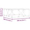 vidaXL Mesa de centro madera de ingenier&iacute;a gris Sonoma 100x100x40 cm
