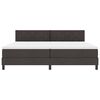 vidaXL Cama tipo Box Spring Marr&oacute;n Oscuro 200 x 200 cm tela