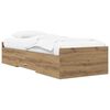 vidaXL Estructura de cama con almacenamiento Roble artisan 80 x 200 cm