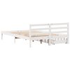 vidaXL Estructura de cama sin colchón madera maciza blanca 120x190 cm
